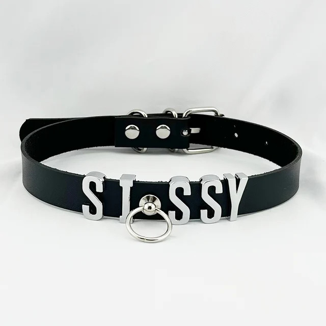 Collar BDSM Gift Pu Leather Custom Choker Necklace Punk DIY Chocker Party N7