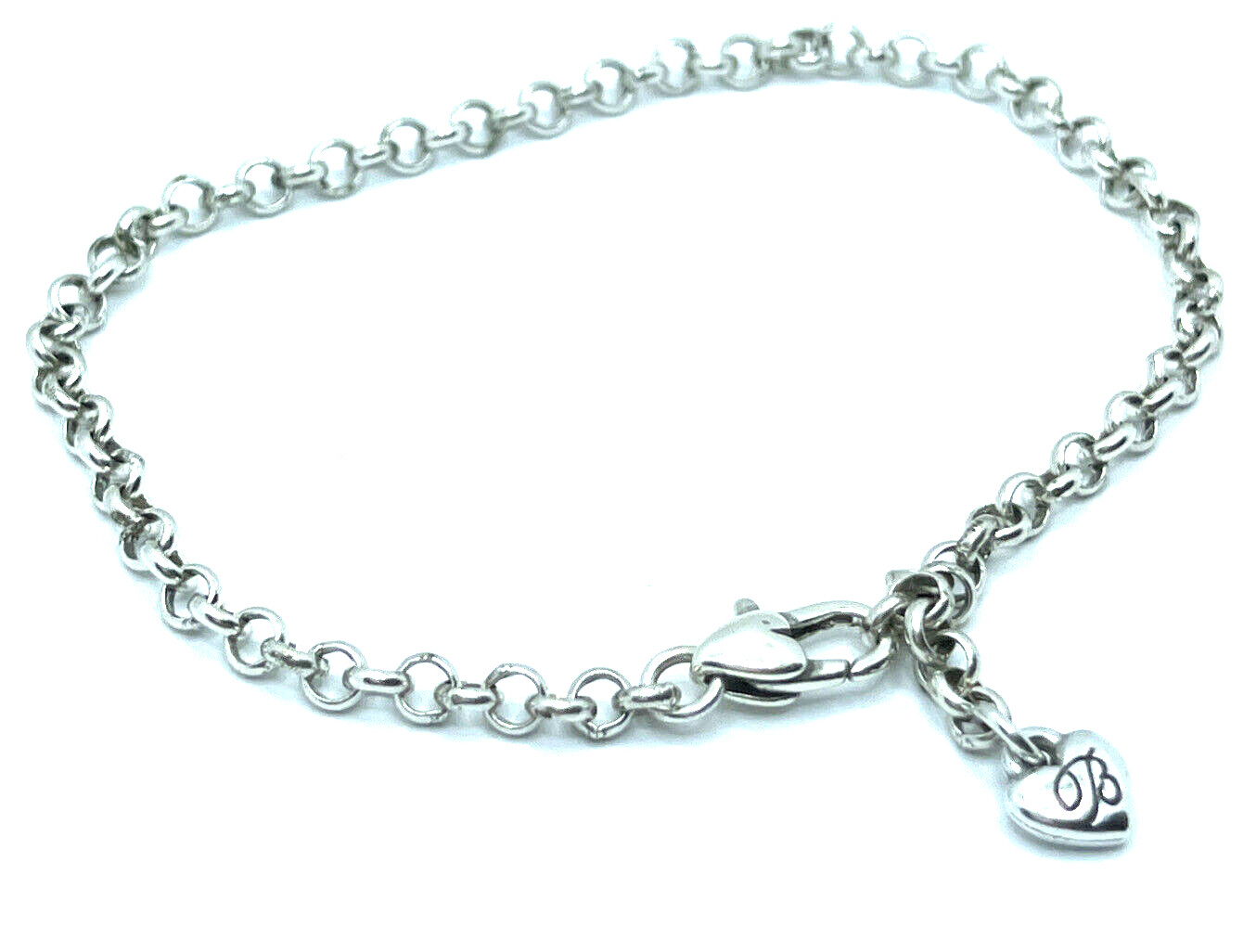 BRIGHTON ROLO SMALL Starter Links Charm Bracelet LEGACY Excellent 8.5”