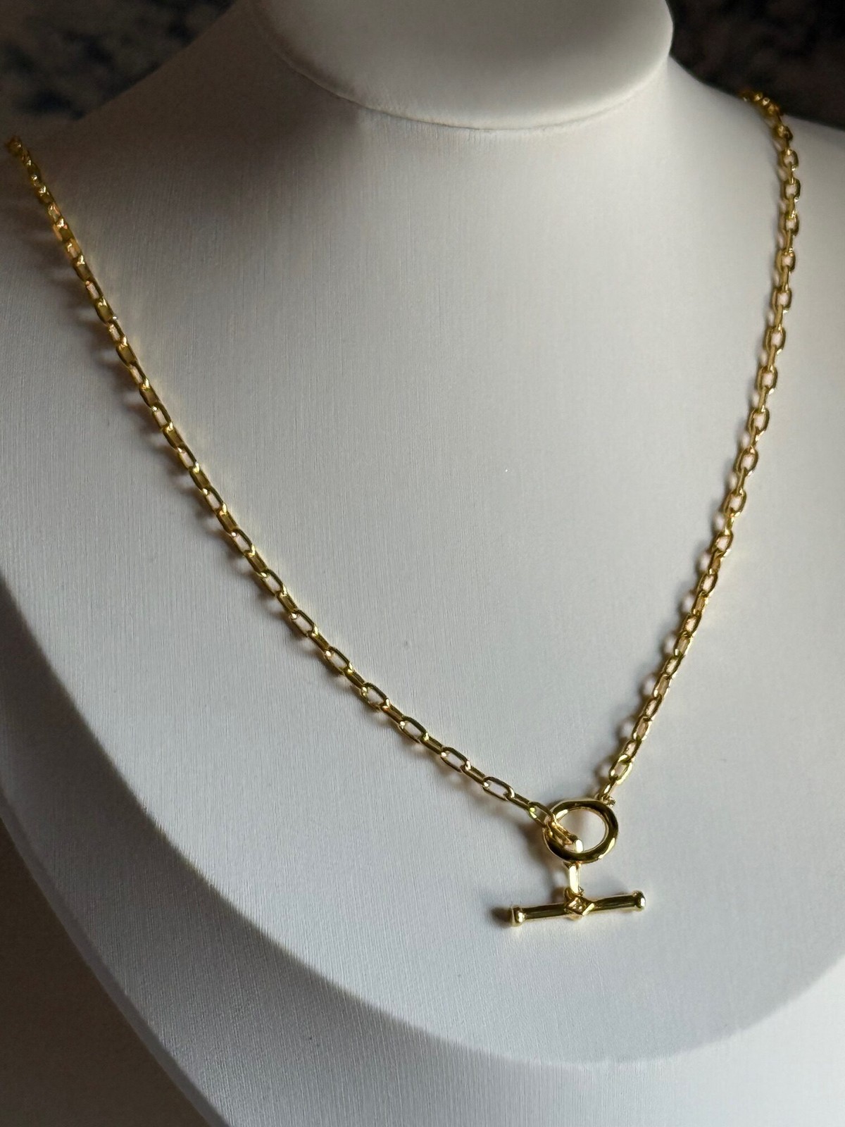 Gold Toggle Chain Necklace