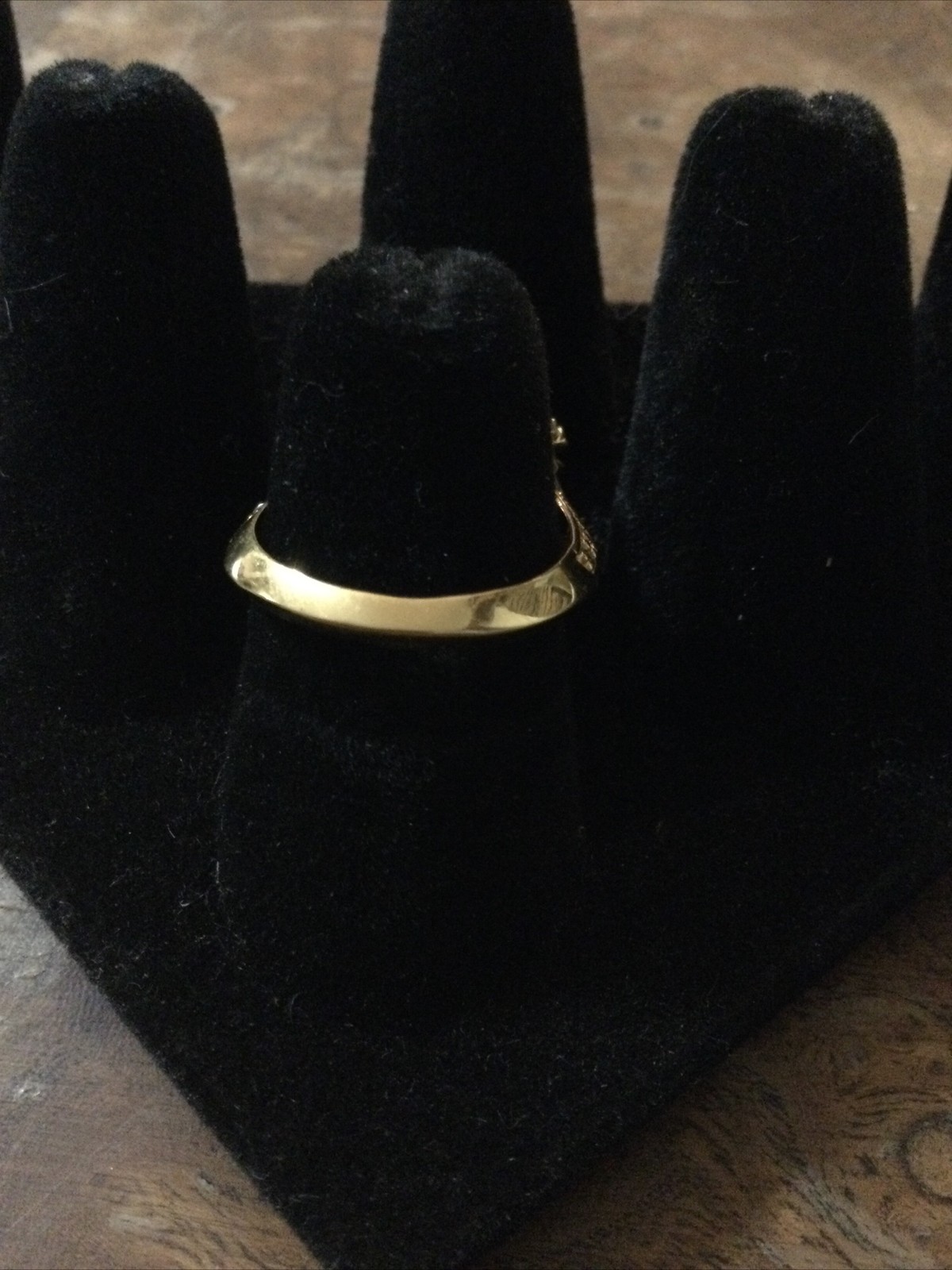 Gold Tone Green Crystal Statement Ring Princess Cut Cocktail Fashion Jewelry
