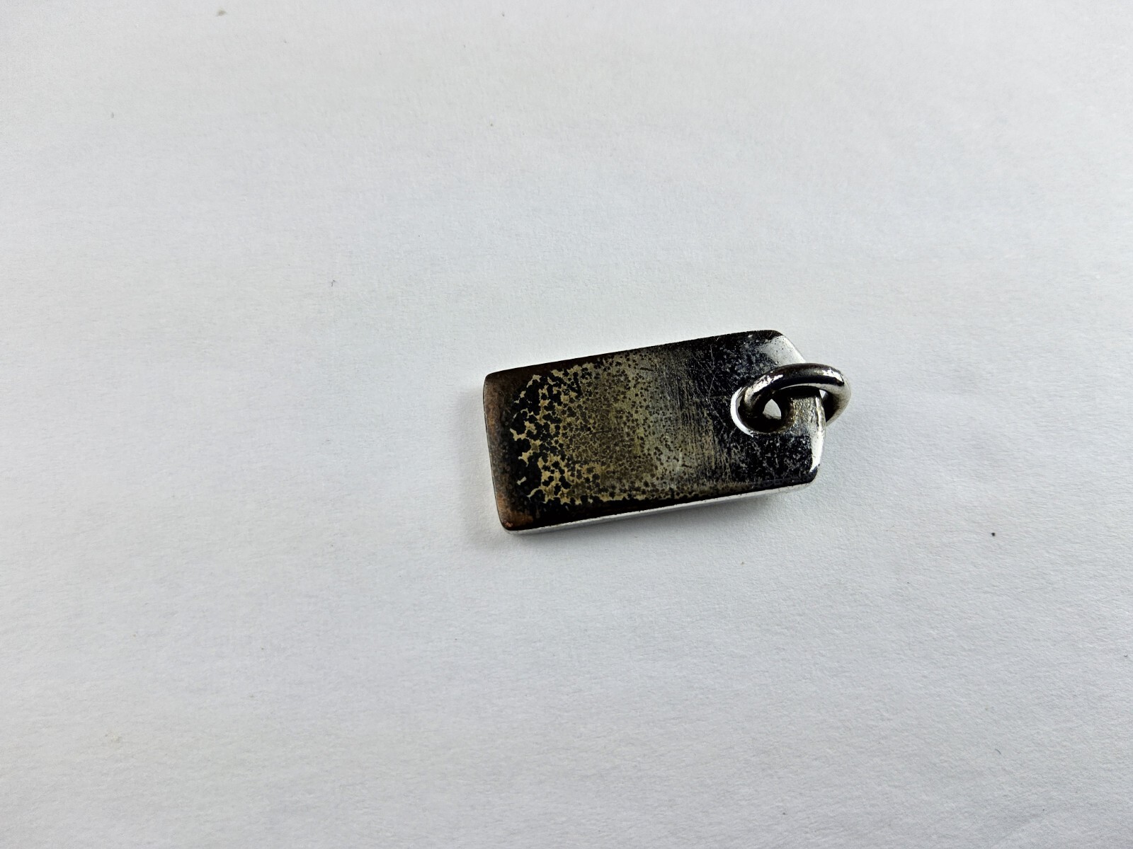Dior Rhinestone Dogtag Charm Pendant (See Description)