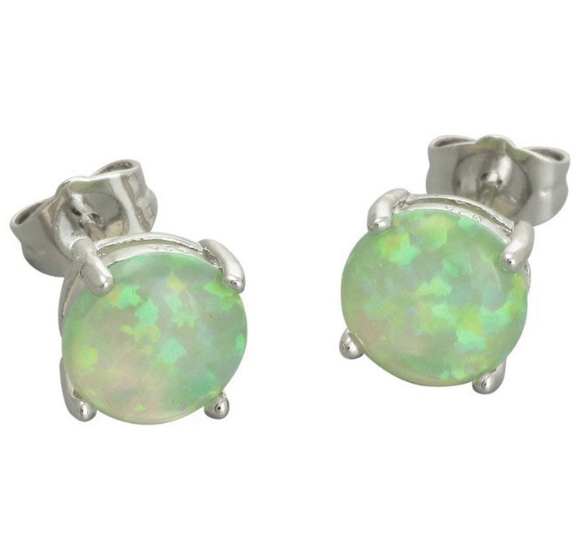 DEAL! Gorgeous Green Fire Opal Teardrop Necklace, Earrings, & Bracelet Set