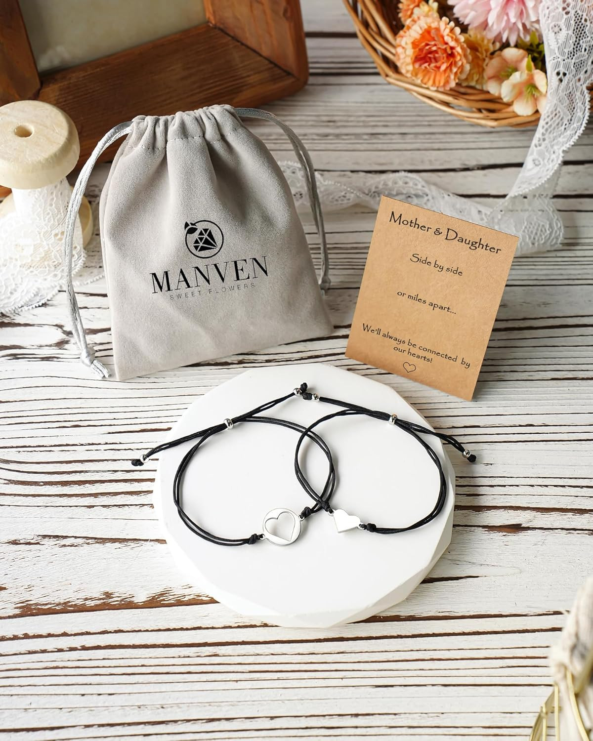 Matching Mother-Daughter Heart Bracelets – Ideal Gifts for Any Occasion
