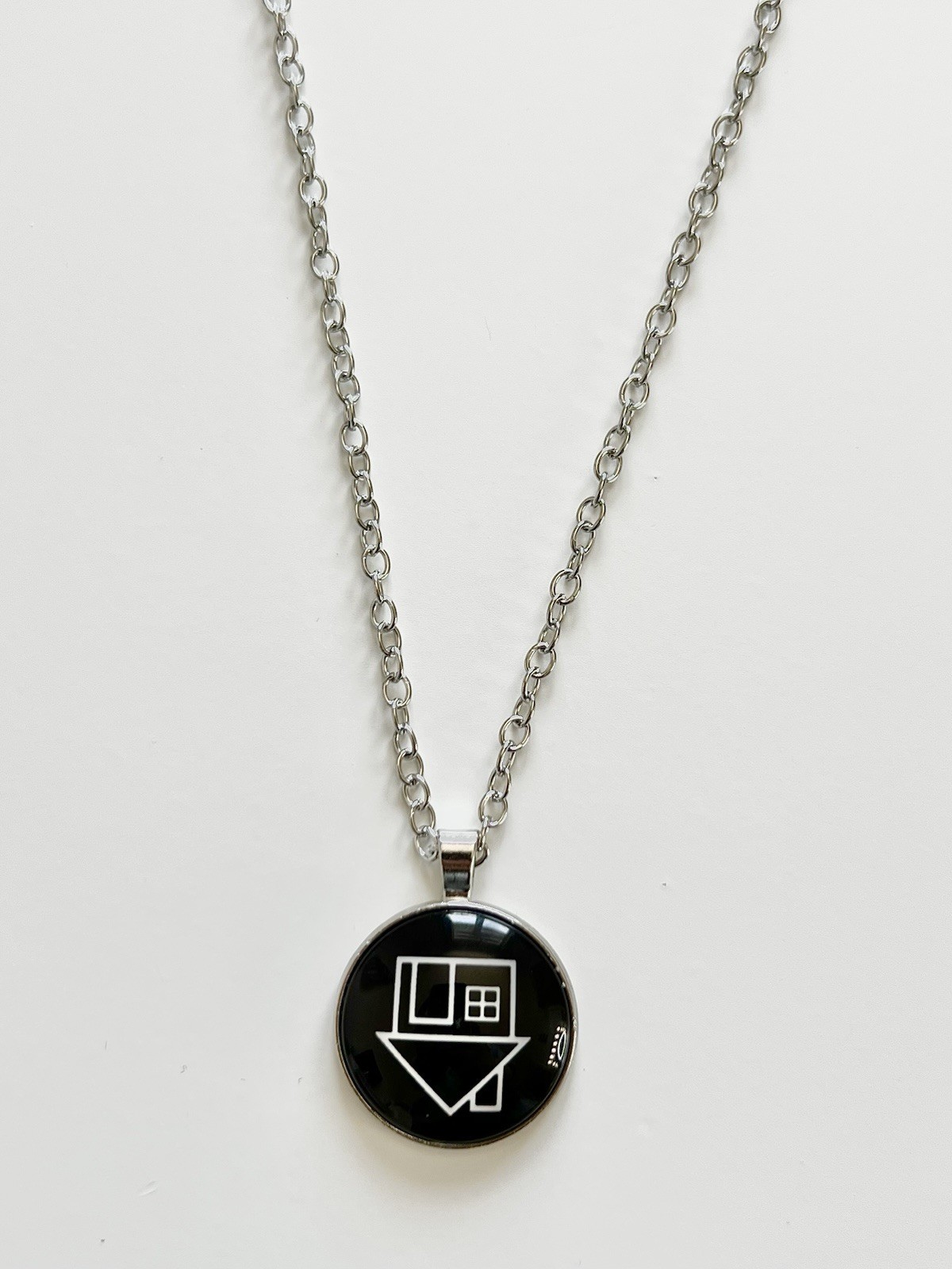 The Neighbourhood Themed Upside Down House Silver Necklace NBHD Unisex Jewellery