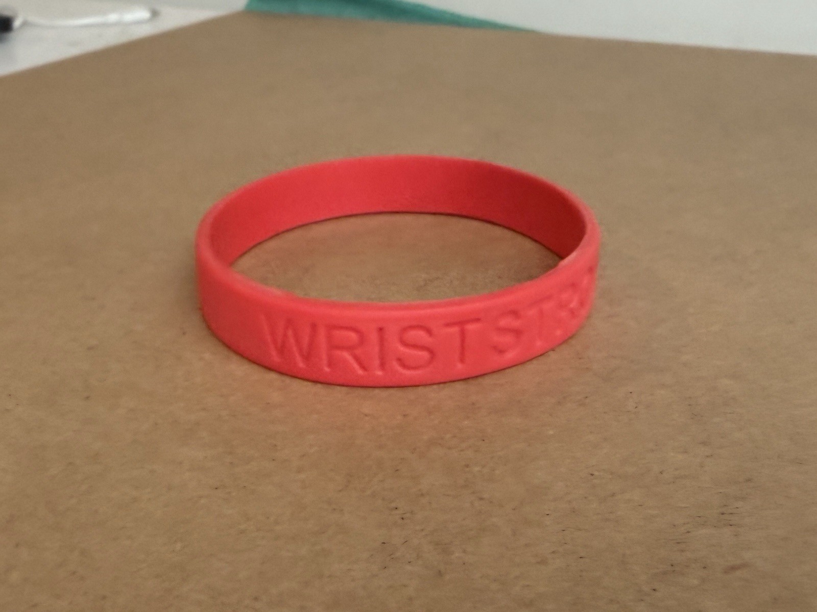 Stephen Colbert Report Red Silicone WRIST STRONG Bracelet, Yellow Ribbon Charity