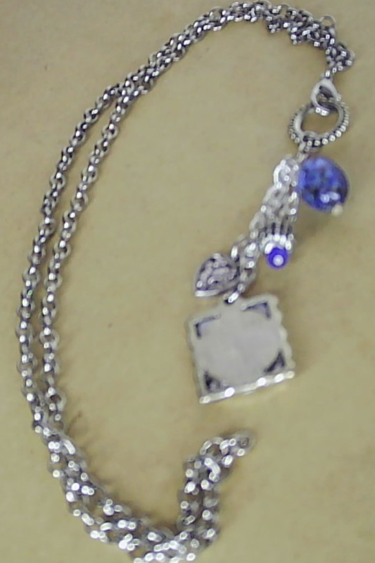 Unbranded Charm Necklace with .75″ Photo Frame 30″ chain