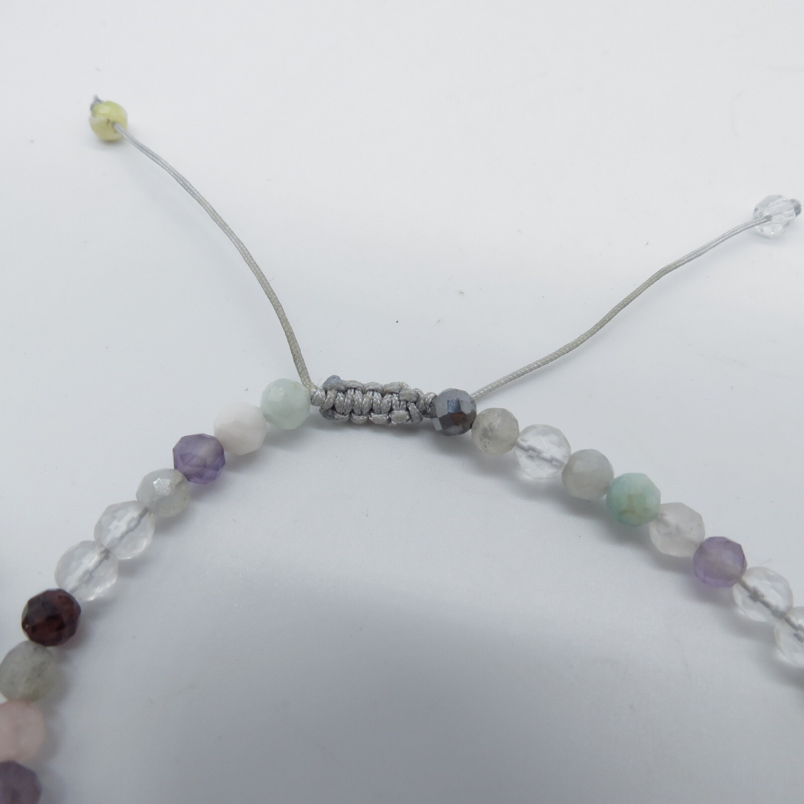 2Pc Dainty Blue Stone Beaded Bracelet Cute Boho Everyday Wear 6.5″