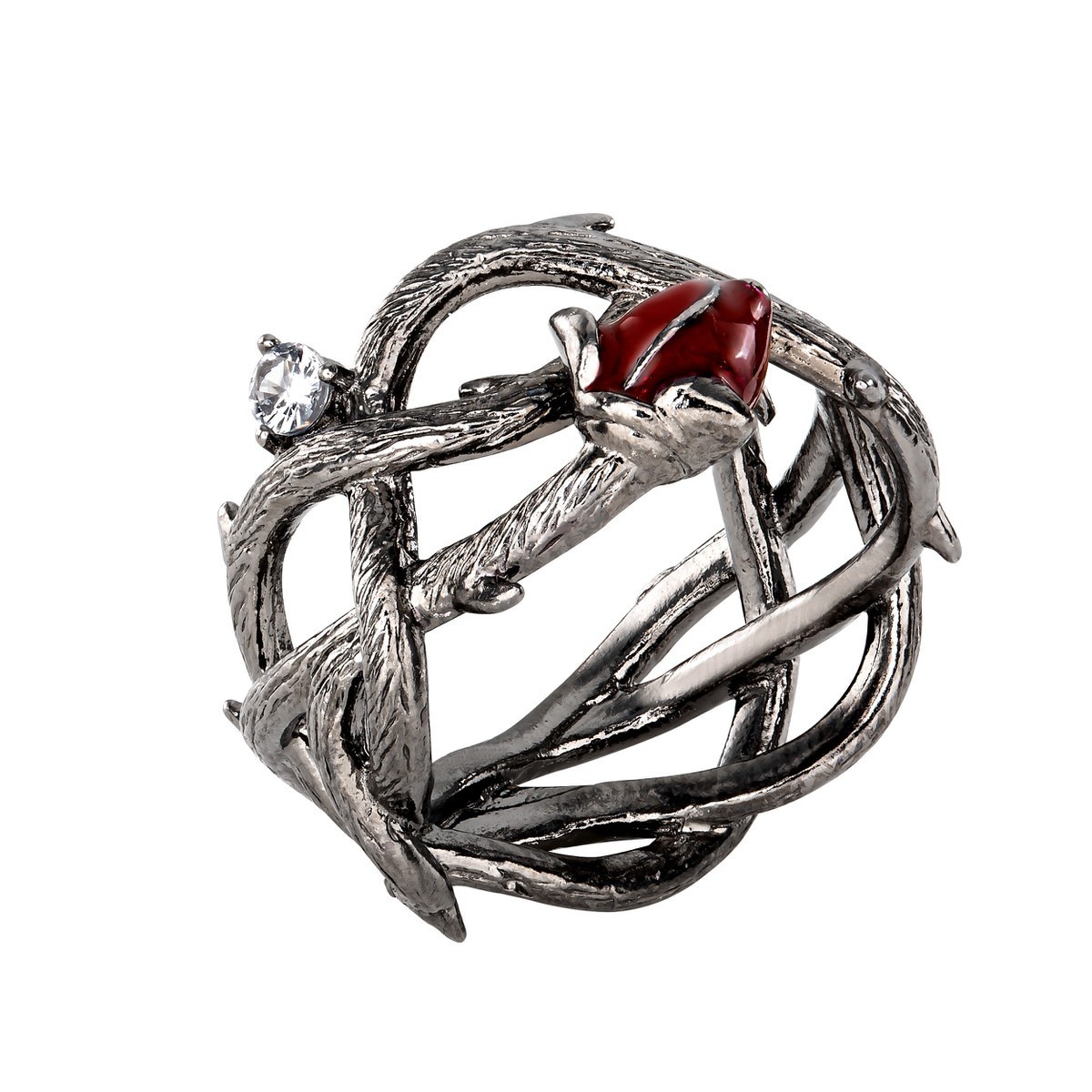 Disney X RockLove NEW ‘Sleeping Beauty’ Briar Rose Ring in Silver – Band Size 7