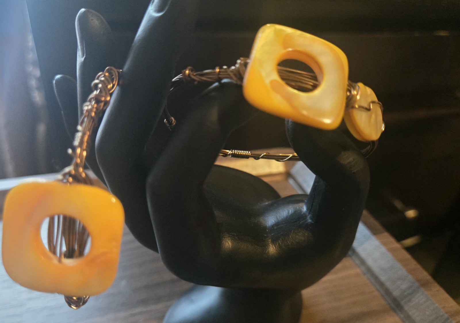 Wire Wrapped Bracelet With Pendant Lot of 2