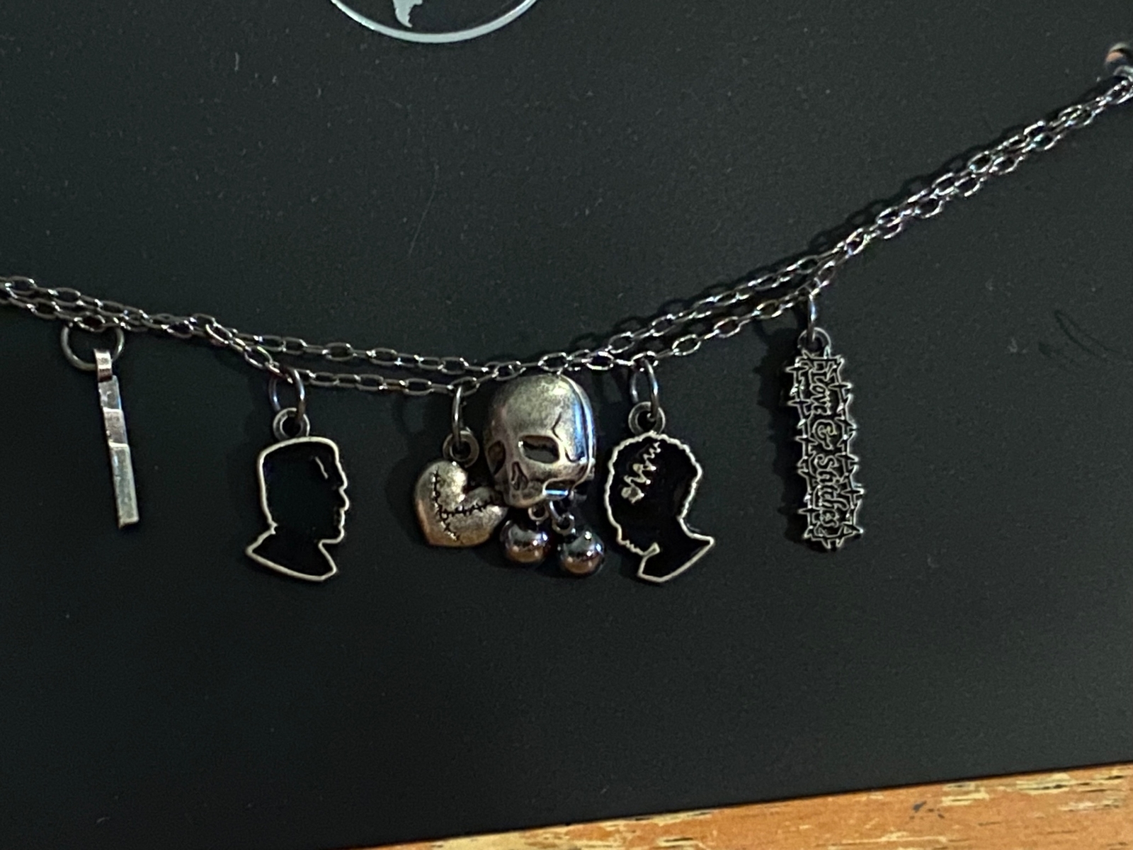 Universal Studios Monsters Frankenstein & Bride Bracelet Charms Love Stitches