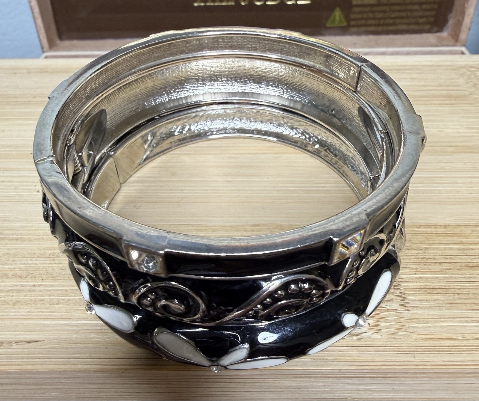 Lot Of 3 Enamelware Bangle Bracelets