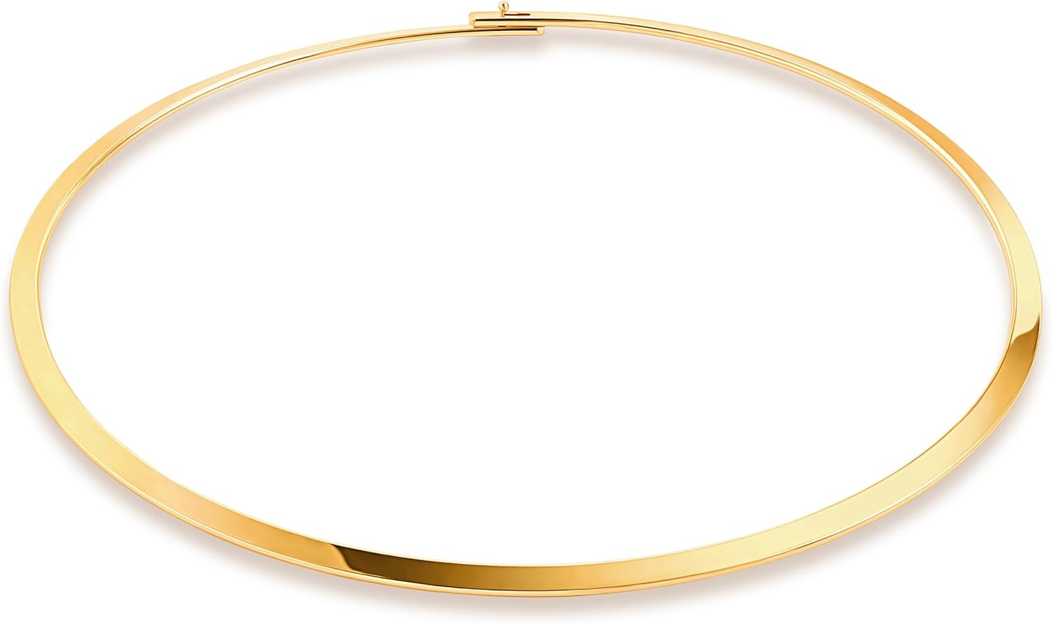 18K Gold Plated Cuff Choker Necklace for Women Chunky Wire Chain Collar Jewelry