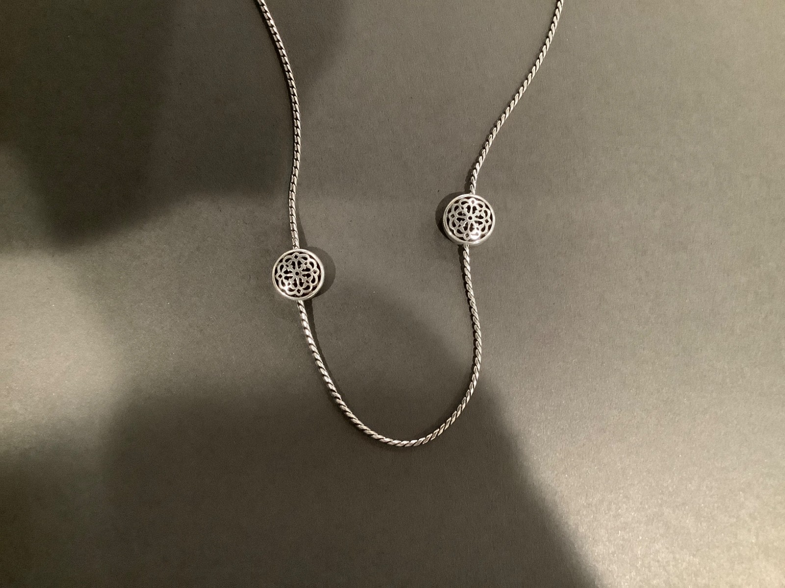 brighton necklace. Never used. With tags. About 36 inches in length. Adjustable