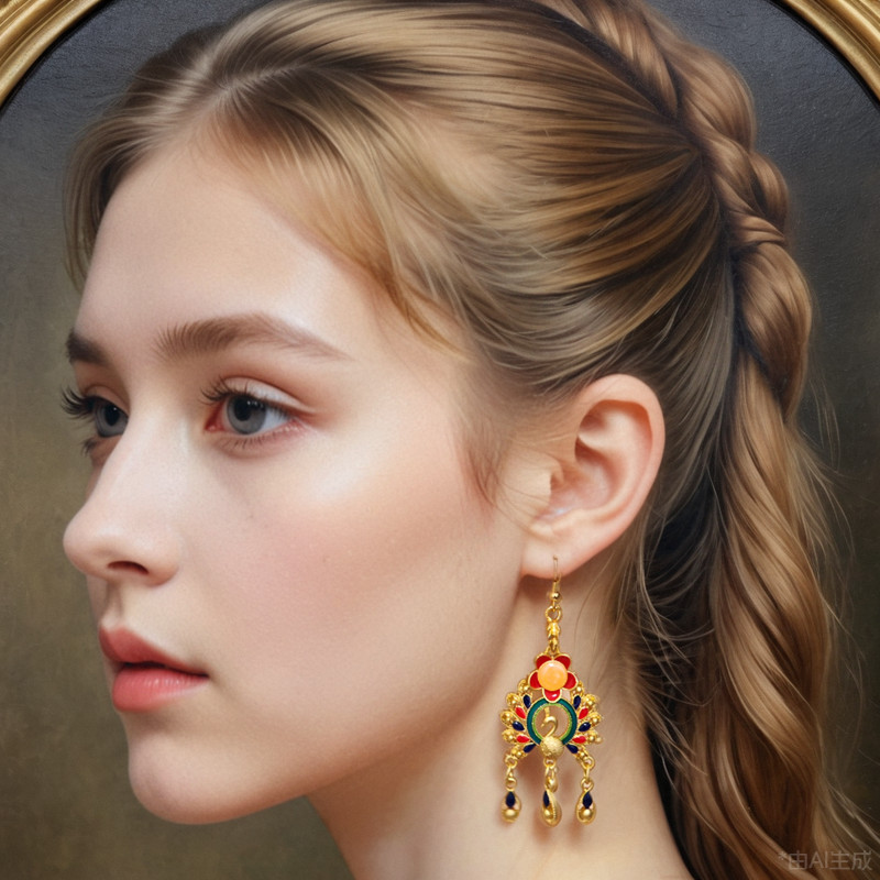 New Chinese Style Phoenix Earrings for Hanfu Qipao