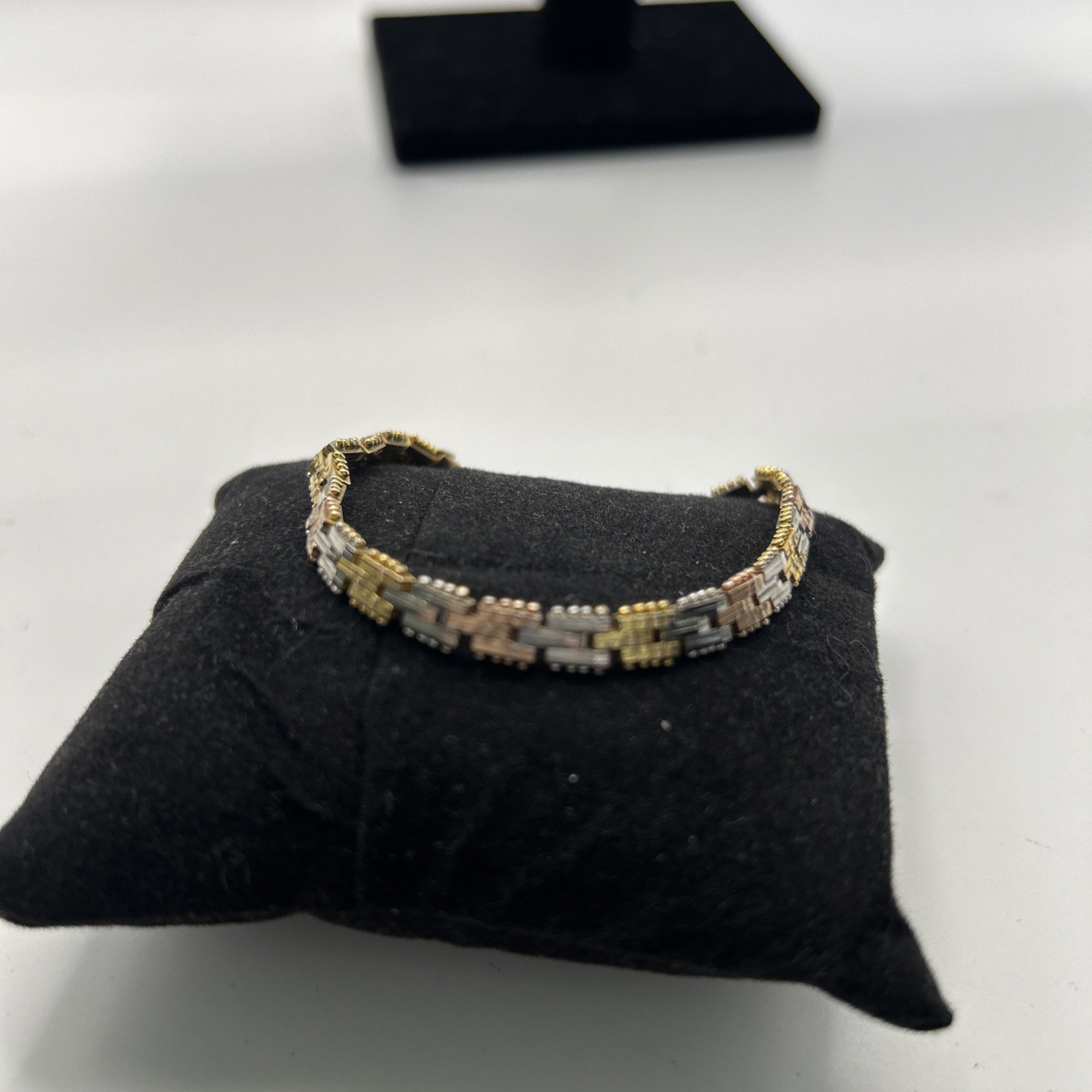 7Inch Tri Color 925 Italy Bracelet By Minor