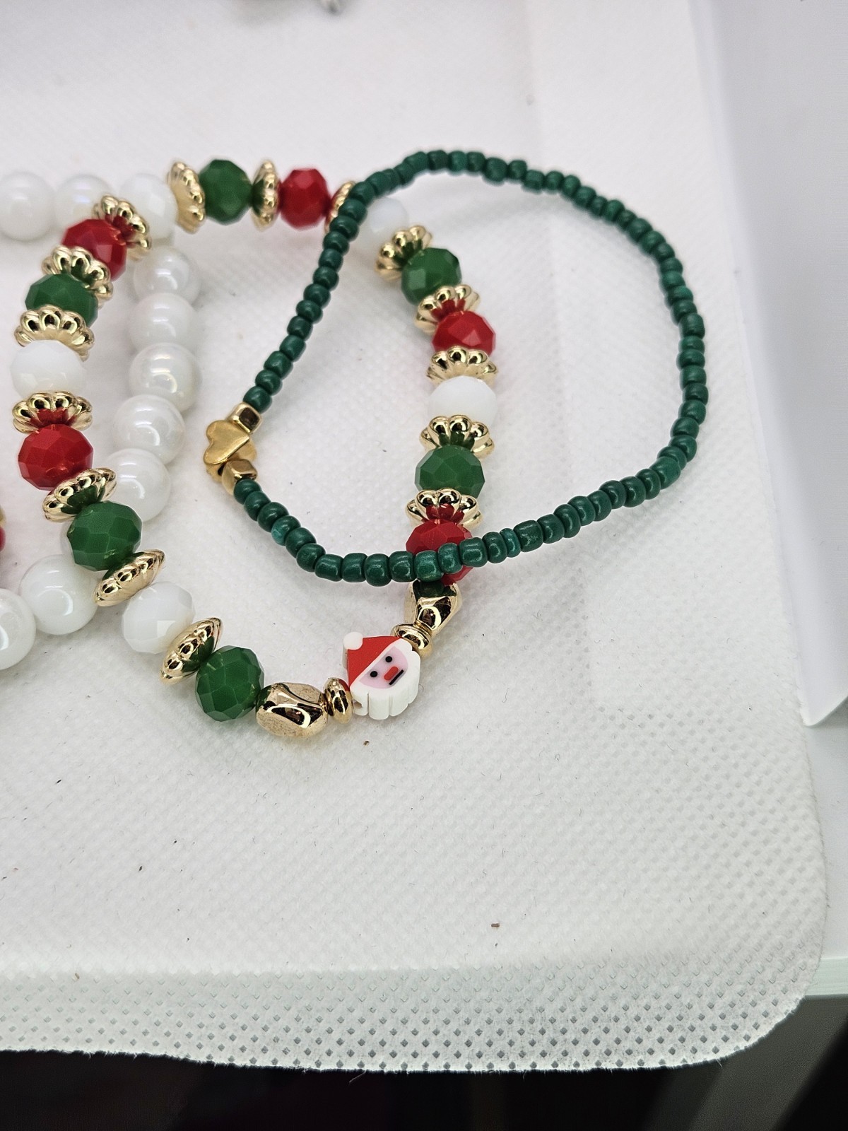 Joyful Christmas Colored Set Of 6 Bracelets Bundled For Xmas Gifts
