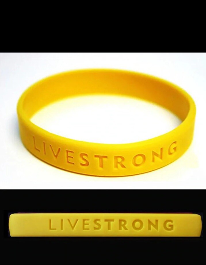 🔥LIVESTRONG LIVE STRONG 100% AUTHENTIC BRACELET SUPPORT CANCER Size L/XL 8″🔥