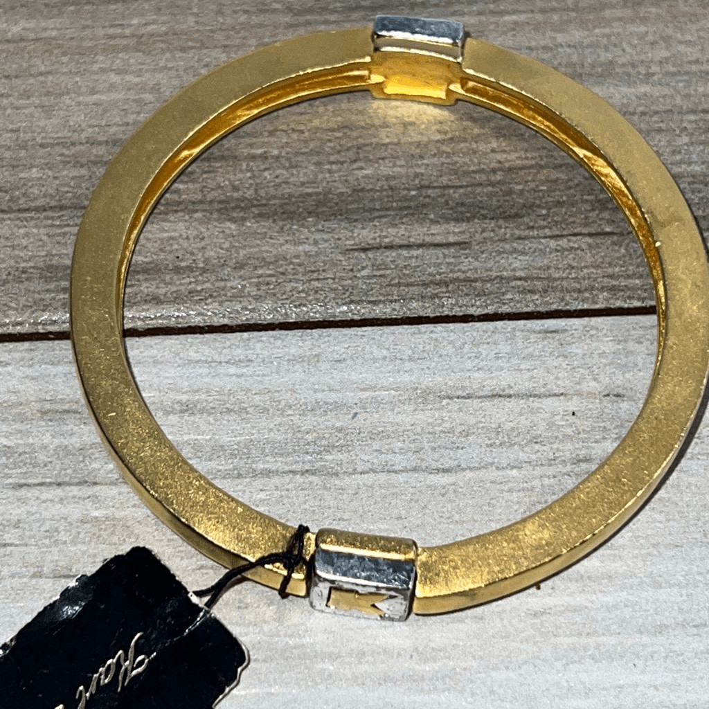 Vintage Karl Lagerfeld Gold And Silver Bangle NWT Rare Find