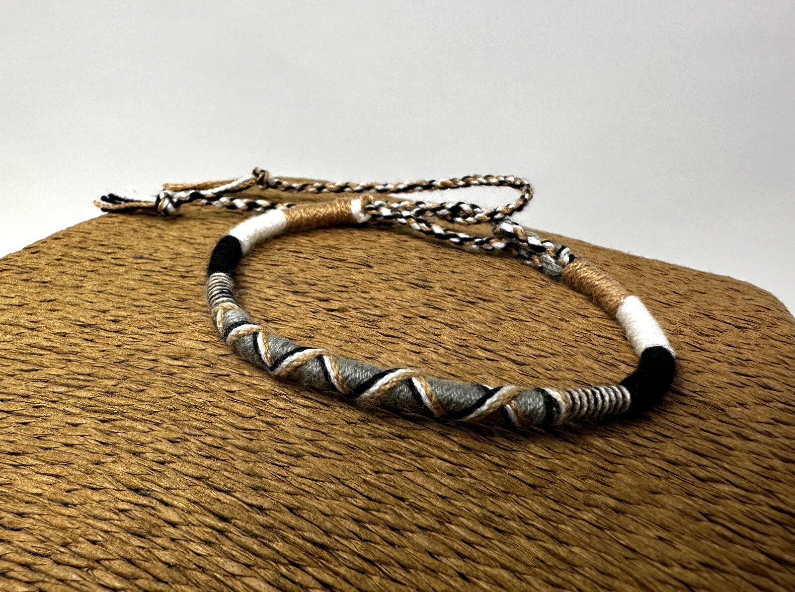 Adjustable Earthy Colors Braided Bracelet | Unisex Boho Style | Cotton Cord 6″-9