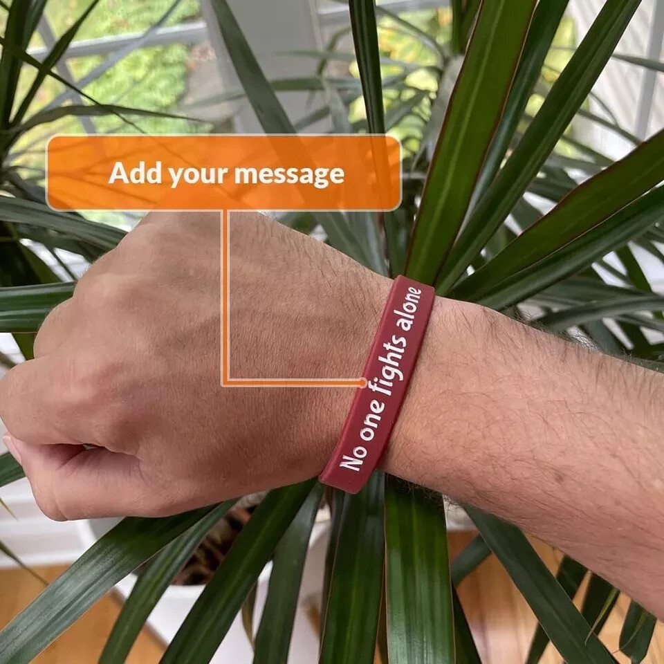 1-20PCS Custom Silicone Wristbands -Personalize Rubber Bracelets Events Gifts