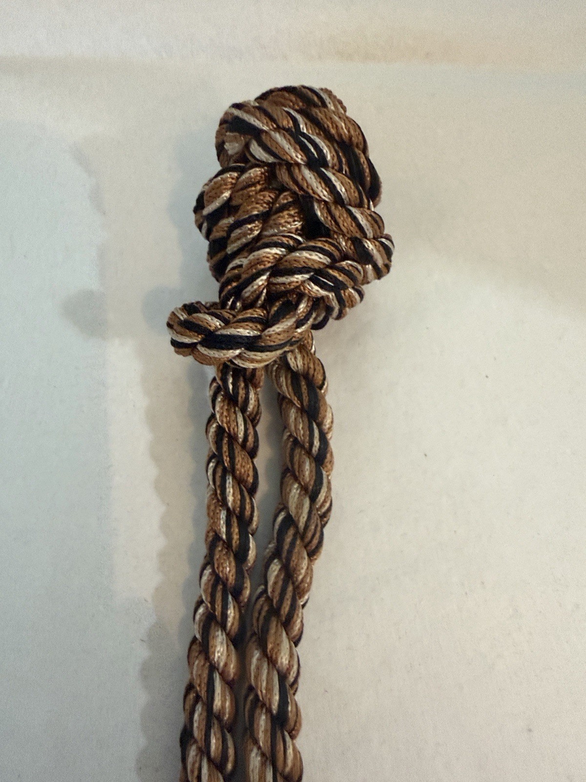 Dominique Aurientis Exotic Wood Rope Pendant Necklace