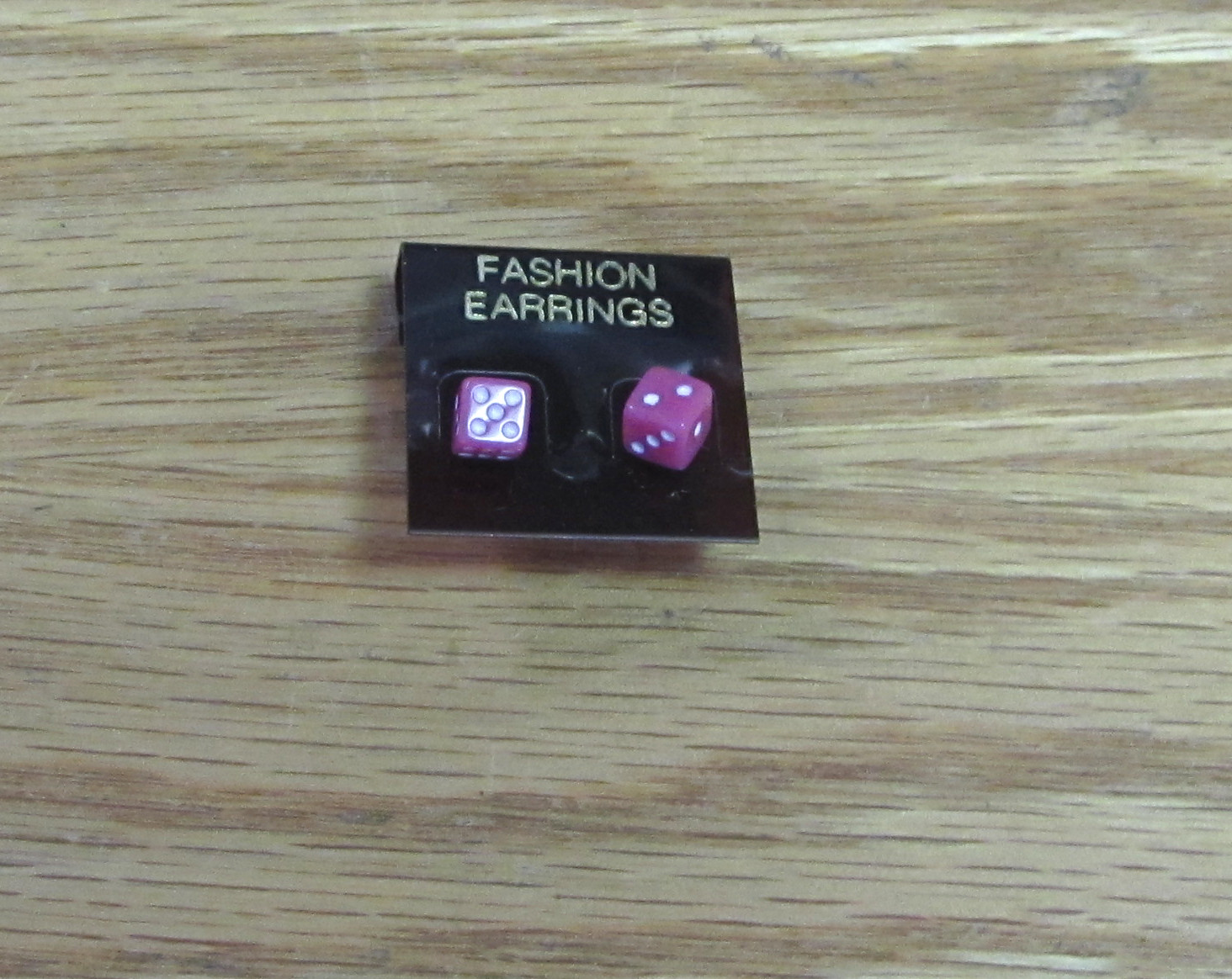 LIGHT BLUE DICE STUD EARRINGS