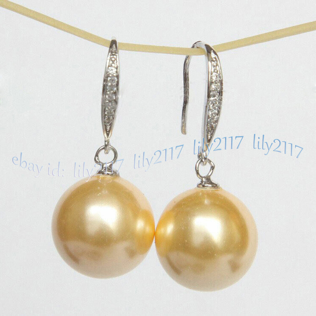 8-16mm Multicolor South Sea Shell Pearl Round Beads Dangle Silver Hook Earrings