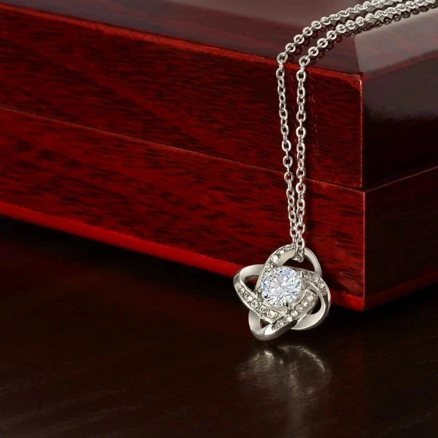 To My Beautiful Bonus Daughter Necklace From Mom & Dad With Heartfelt