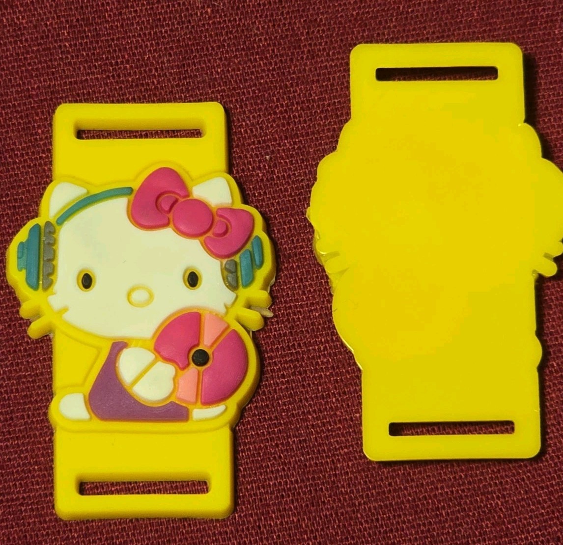 12 Hello Kitty Charm Slides for Bracelet PARTY FAVOR Yellow