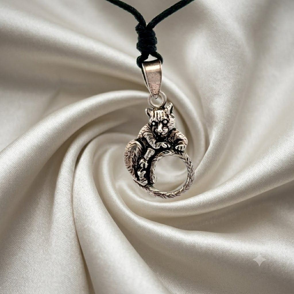 Unisex Leopard 92.5 Sterling Silver Brass Charm Necklace Pendant Jewelry