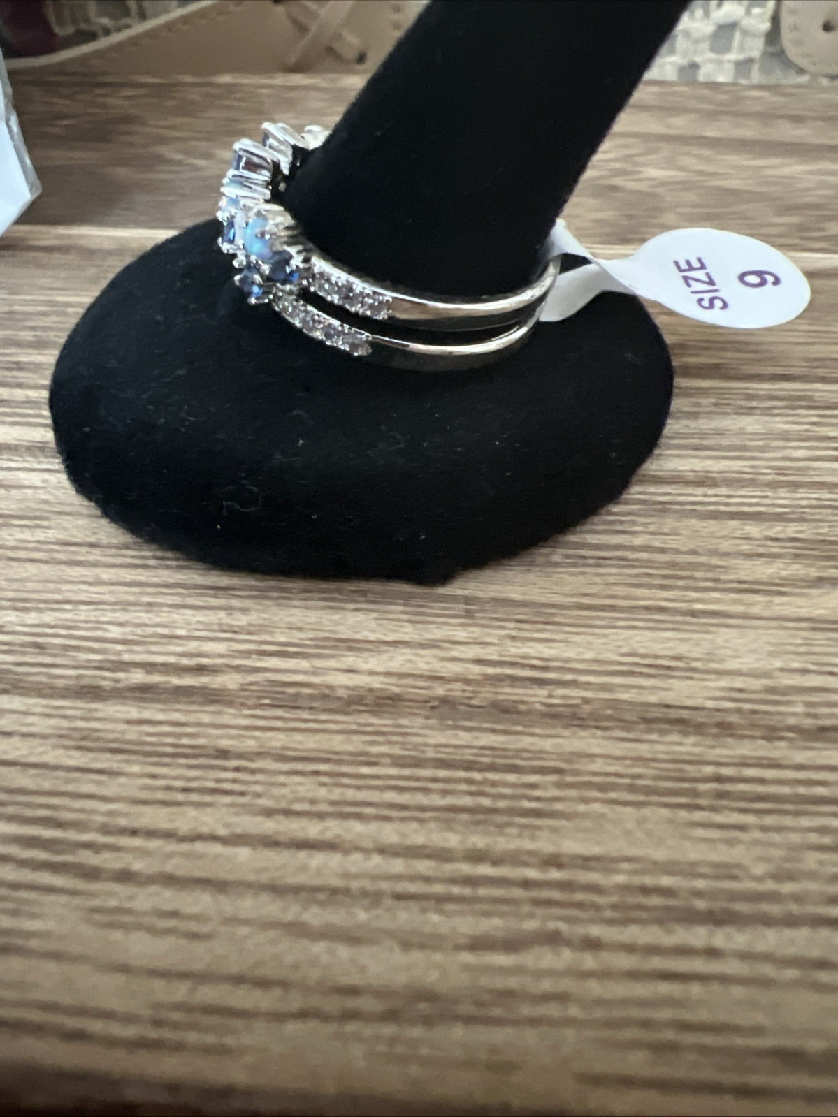 Bomb Party This Love Is Endless Size 9 Ring. Lab Created Sapphire Corundum.