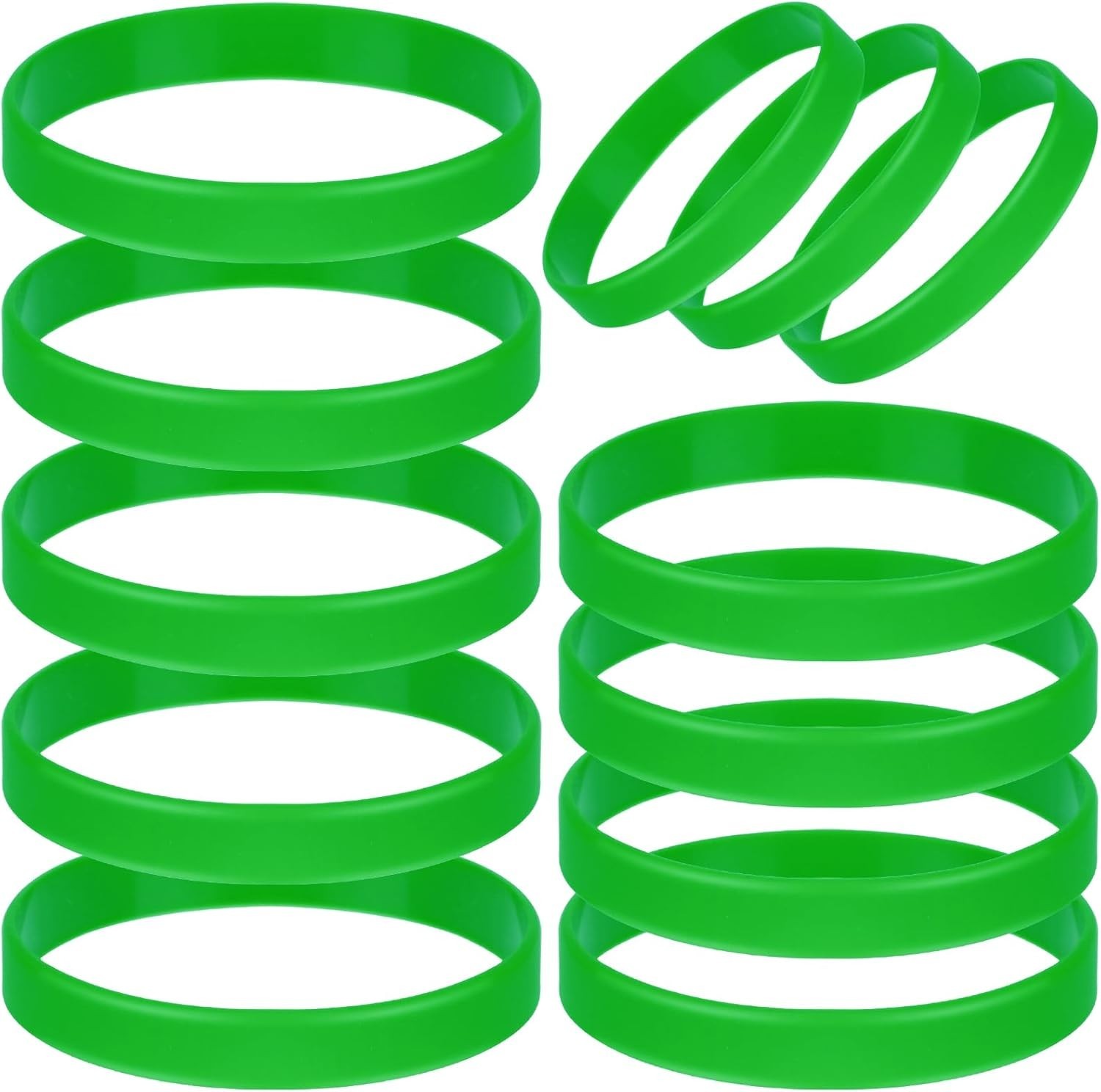 12 Pcs Custom Silicone Rubber Wristbands – Vibrant Styles for All Occasions