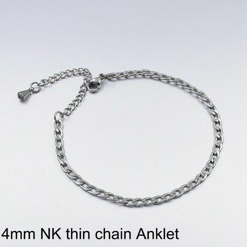 Beach Jewelry Foot Leg Men Stainless Anklet Ankle Bracelet For Chain Steel Women