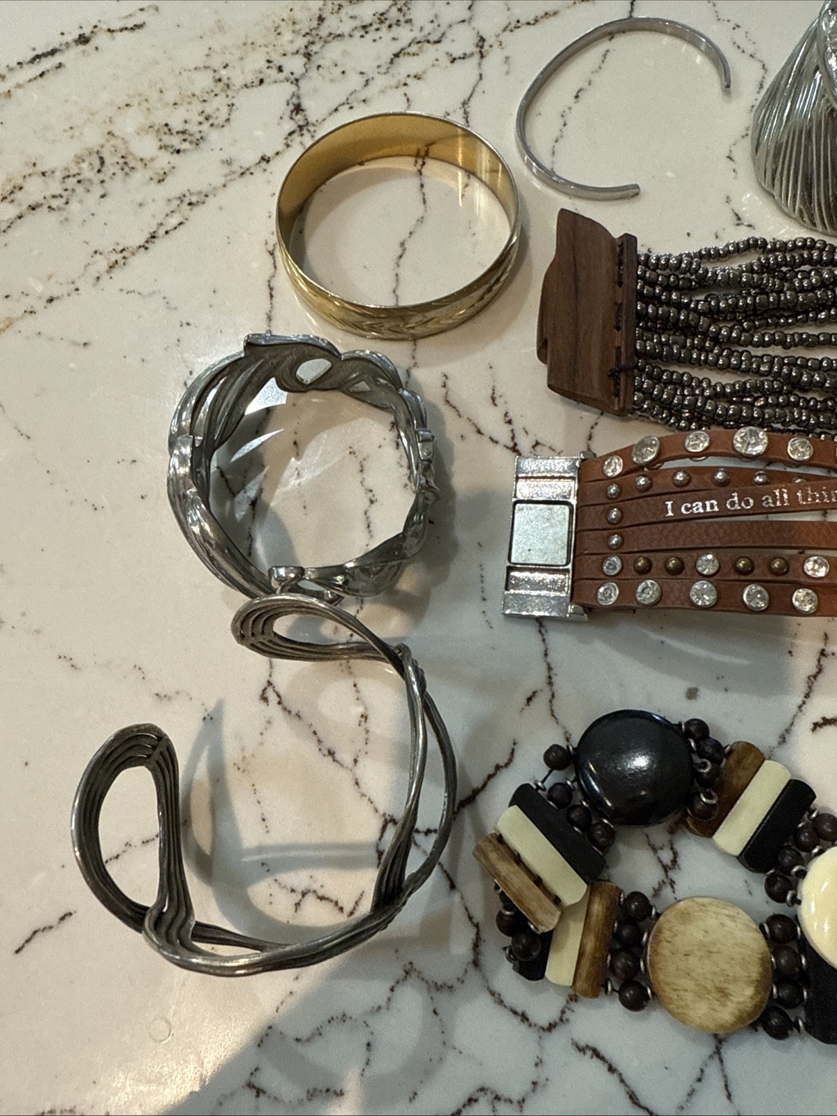Fashion Bracelets/Jewelry Lot Of 14 Wear Or Re Sell Mixed Materials