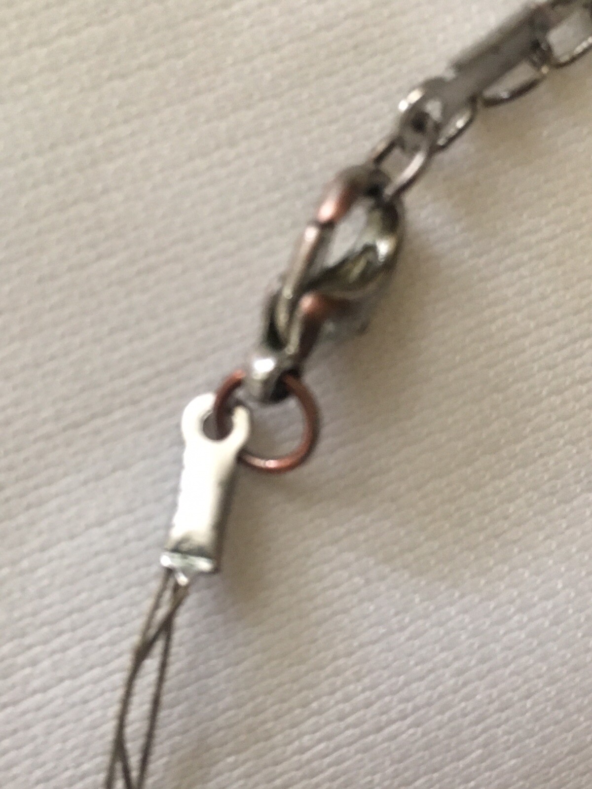 Earthy Minimalist Wood on Wire Necklace Lobster Clasp Unsigned 20”
