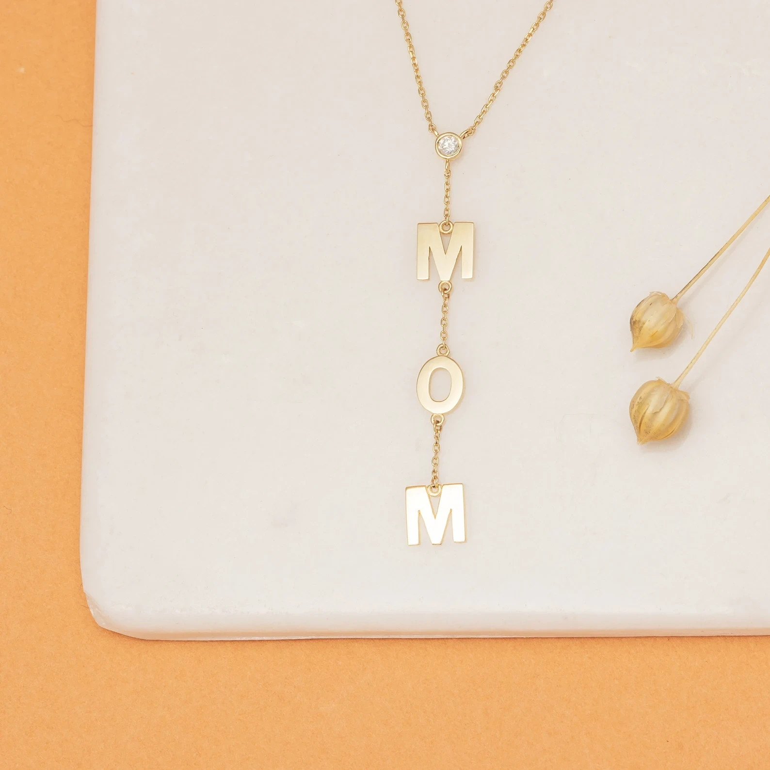 Lab Grown 1.00 Ct Round EF VS Diamond Lariat Bezel Necklace in 14K Solid Gold