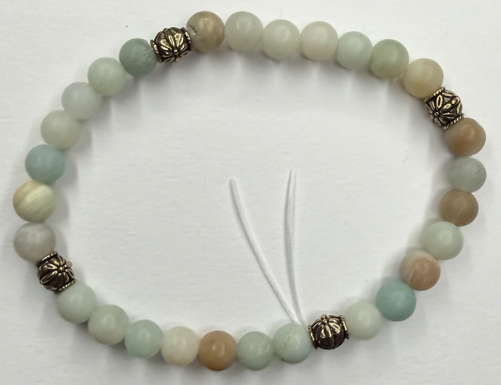 Amazonite Crystal Bead Bracelet