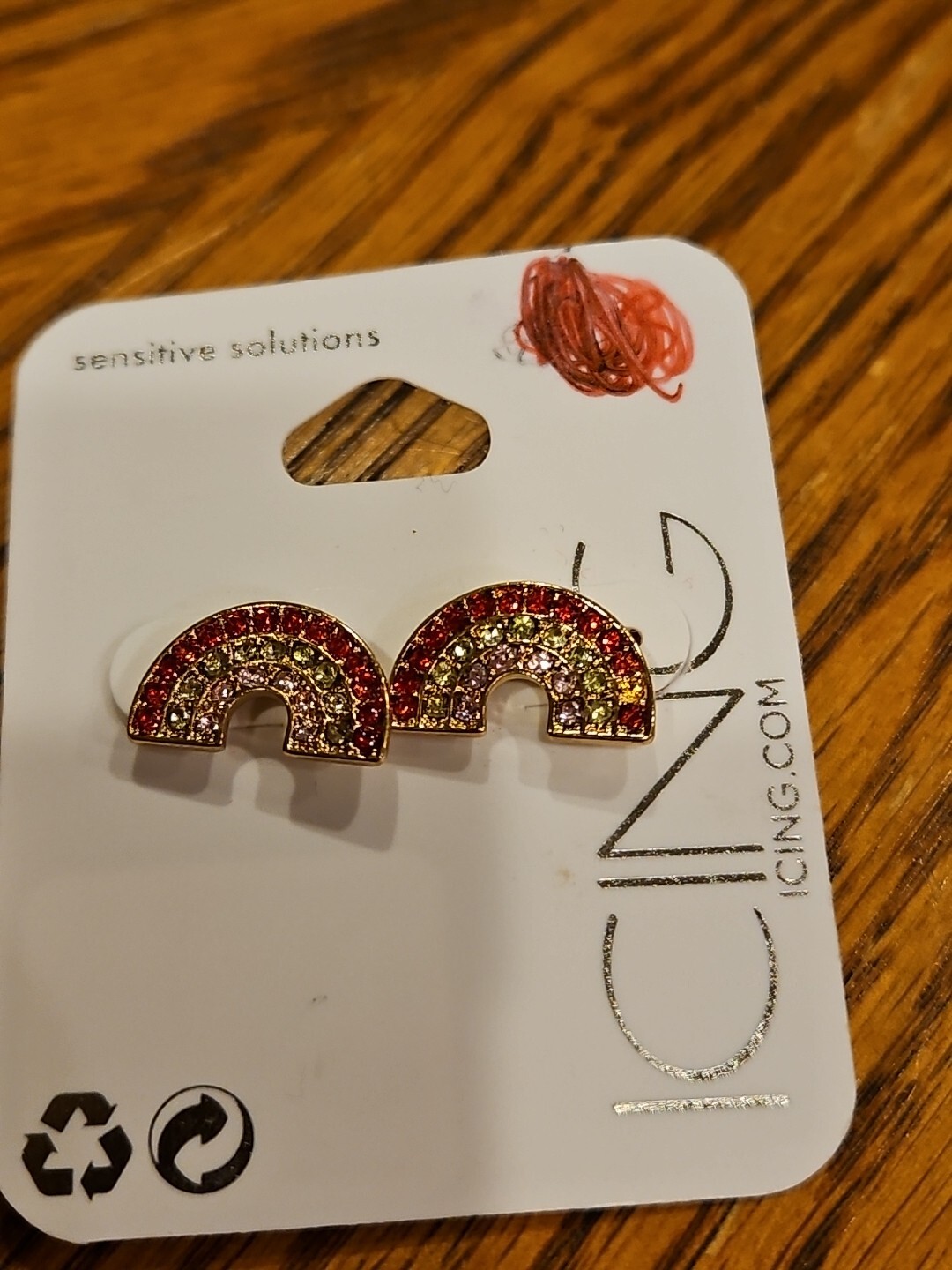 Icing Earrings 1 Pair Rainbows 🌈 Fashion