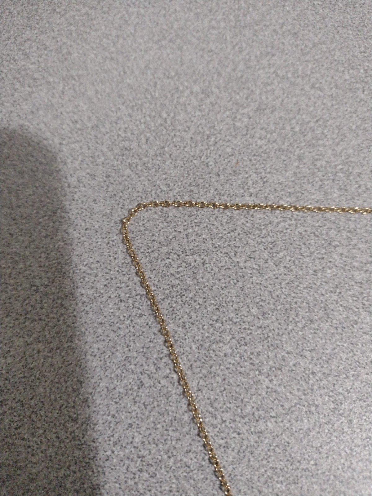 Coach Heart Shaped Pendant Necklace C Logo Gold Tone Chain 18″