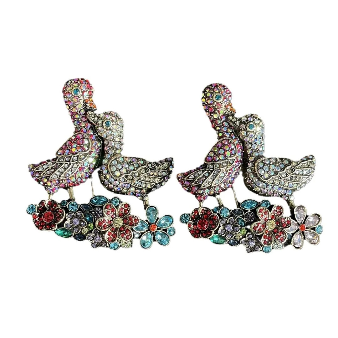 1pc Vintage Women Men Luxury Crystal Brooch Rhinestone Baroque Pin Accessories