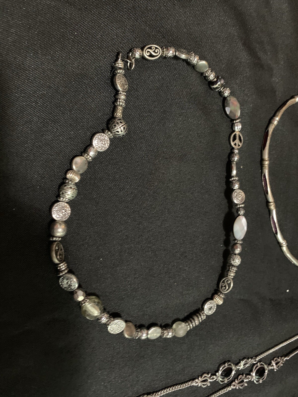 lot of 10 womens costume Necklace Unknown material