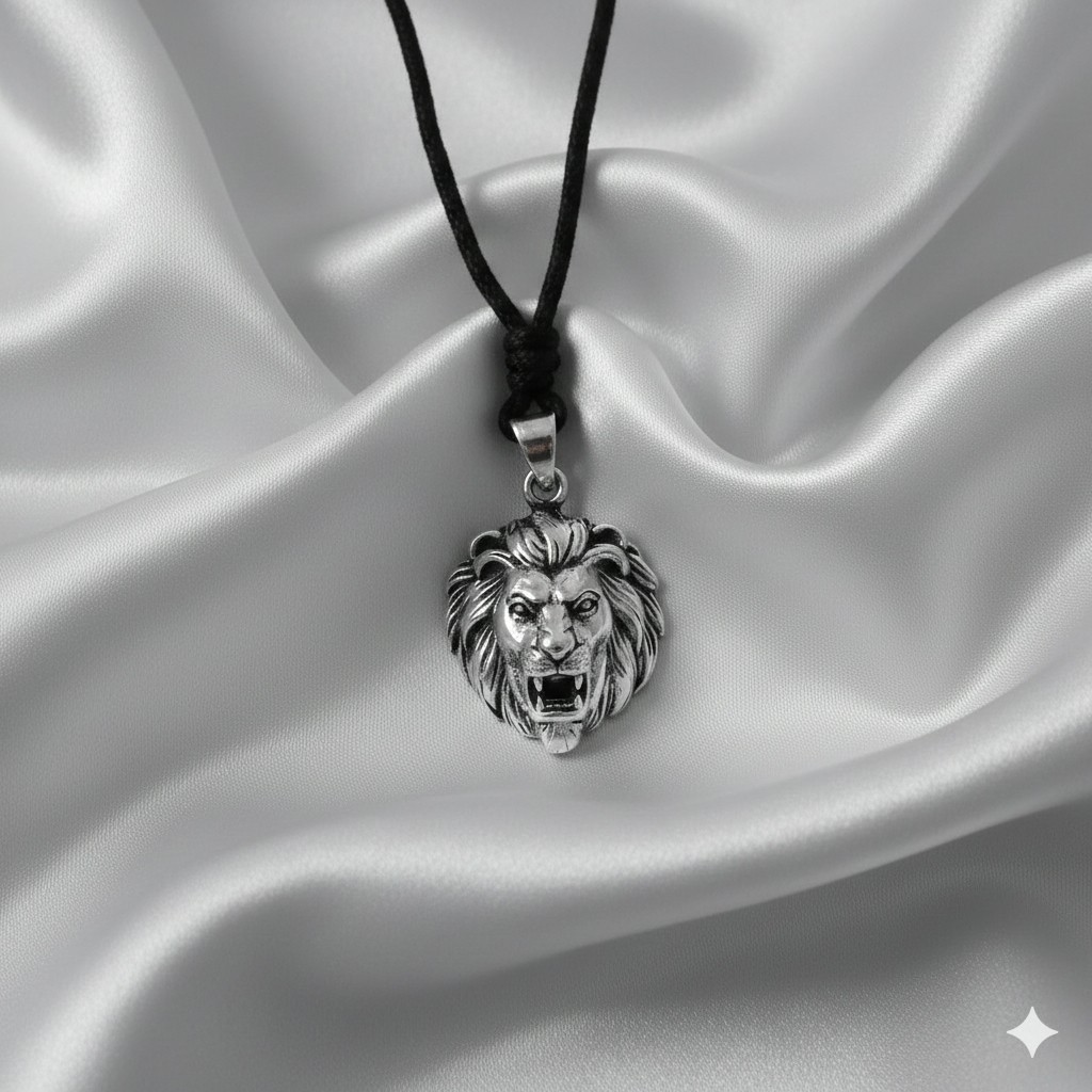 Lion Of Judah Leo 92.5 Sterling Silver Pewter Brass Necklace Pendant Jewelry