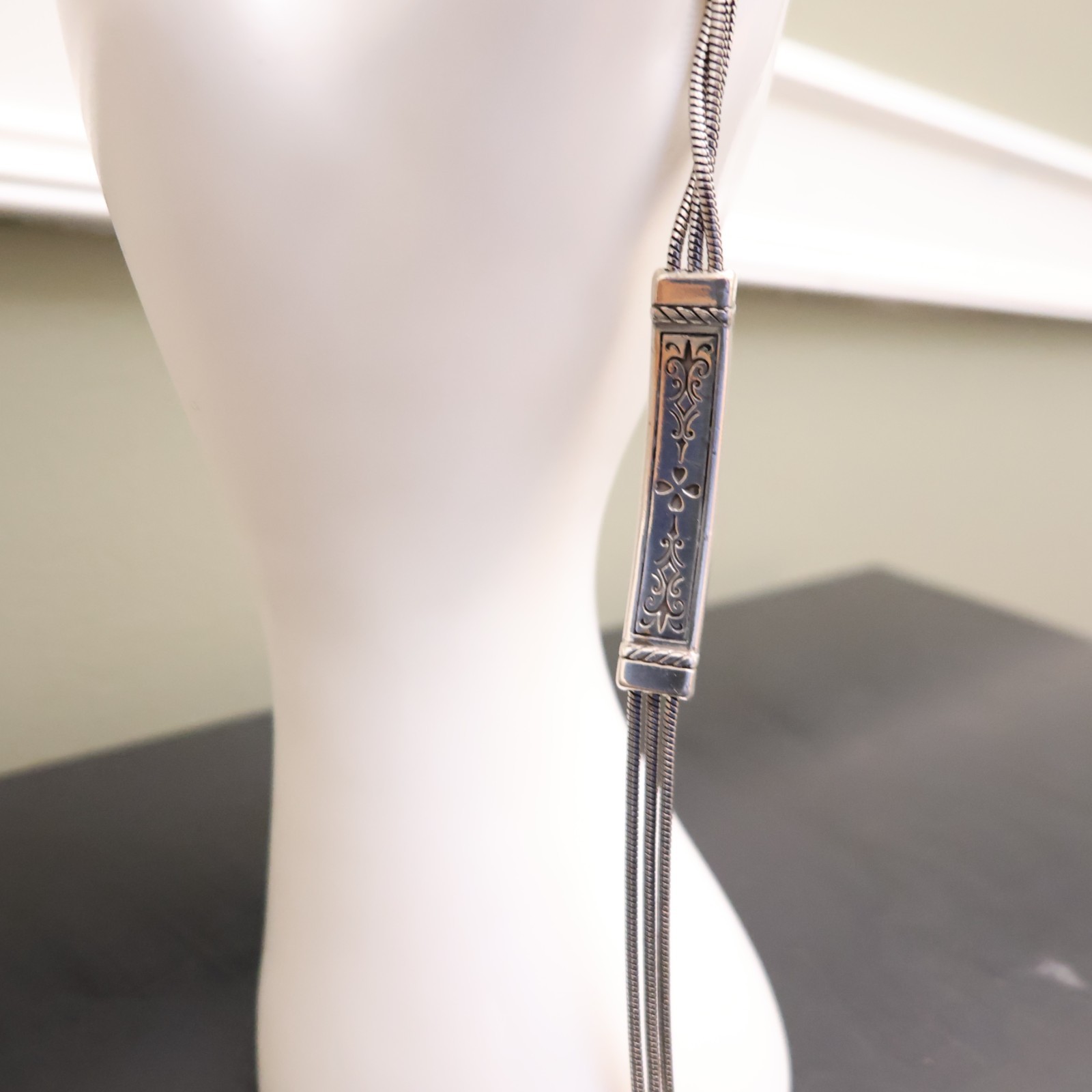 Brighton bracelet rainbow bar crystals silver plated signed adjustable