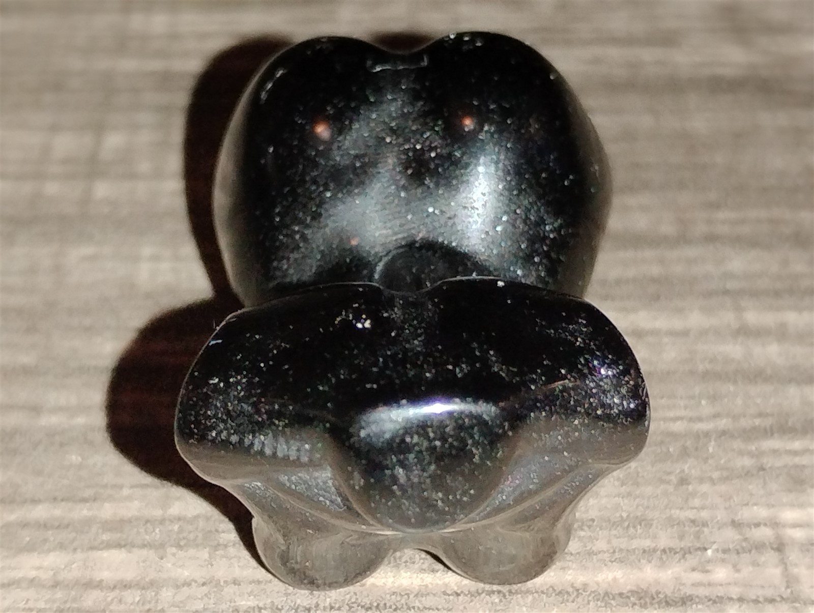 Black Obsidian Female Torso Stone 1.5″ (Inches) Tall 18.3 g Carved Model Woman