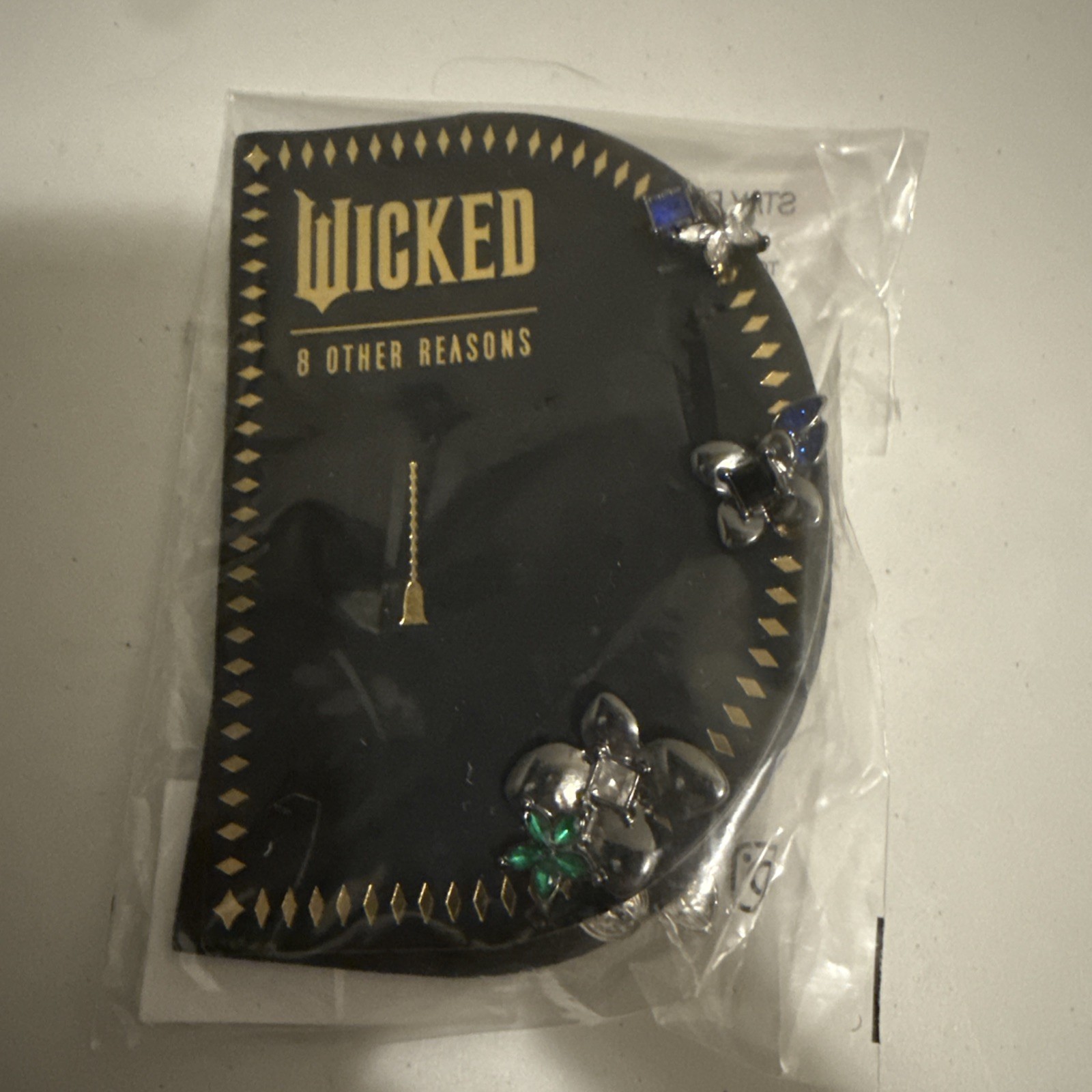 NEW Wicked X 8 Other Reasons Earring Set Gunmetal Poppy 3 Pairs Floral Onyx