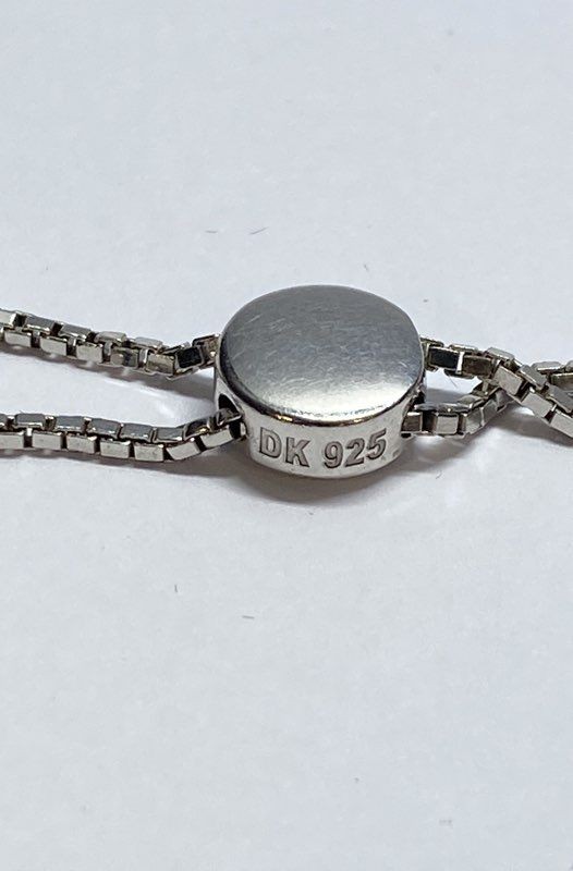 D.K. Sterling Silver Diop Side Pear Shape Stones Pull & Slide Bracelet 11.0g