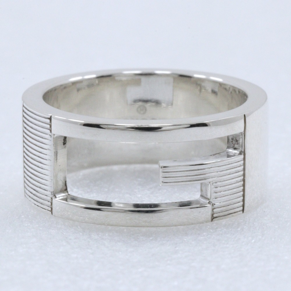GUCCI Branded G Ring Silver925 #4.7(US Size) 6.7g unisex