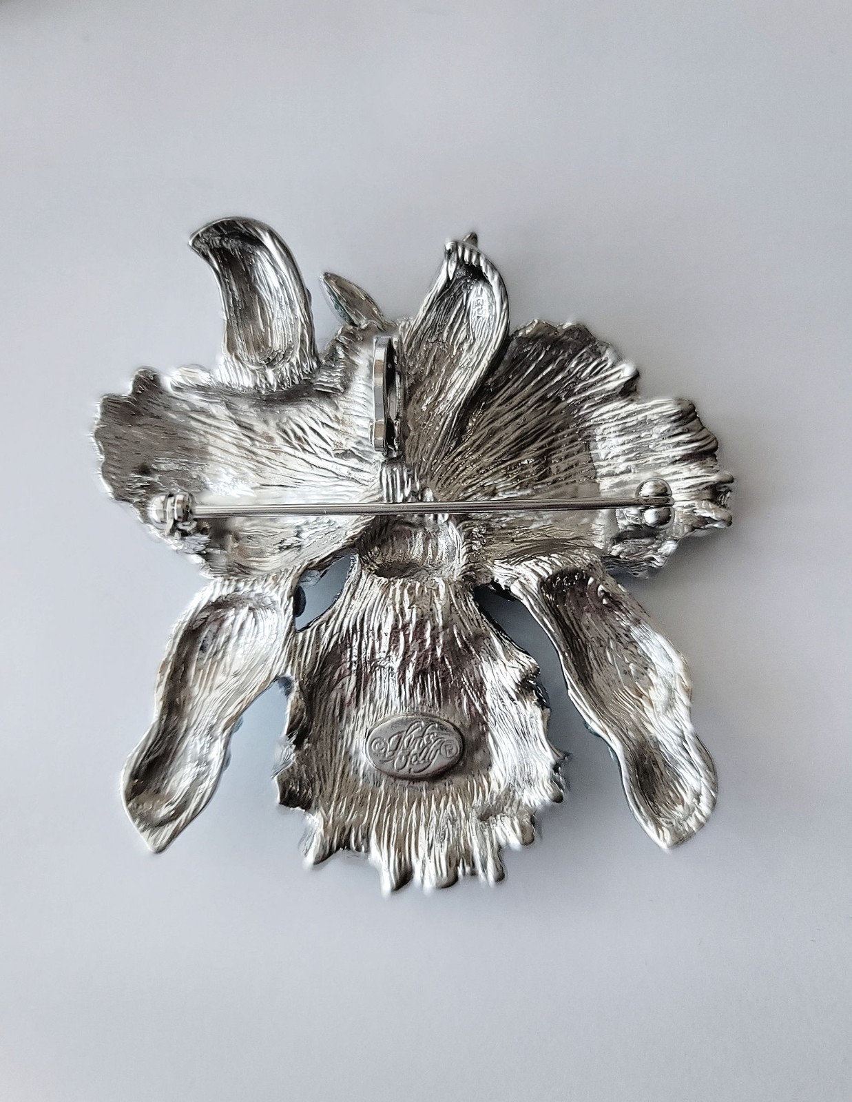 KiRKS FOLLY AFRiCAN QUEEN FAiRY ORCHID PiN / PENDANT Convertible Brooch Silver