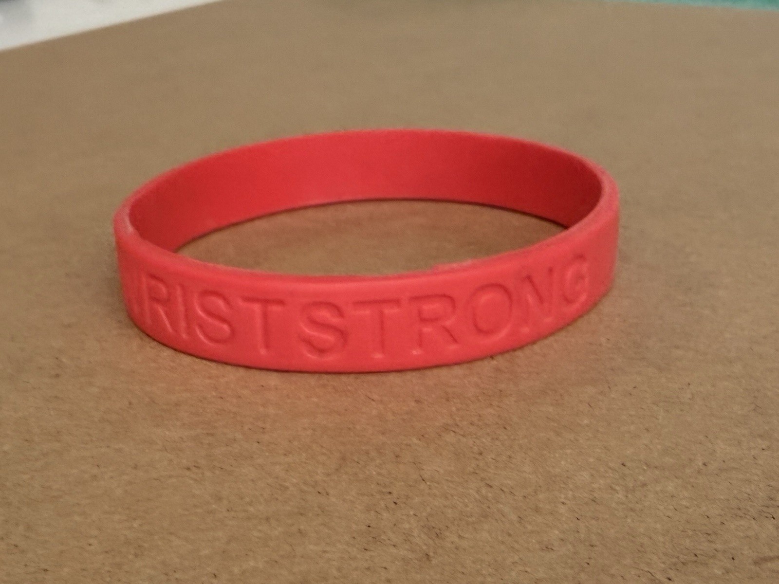 Stephen Colbert Report Red Silicone WRIST STRONG Bracelet, Yellow Ribbon Charity