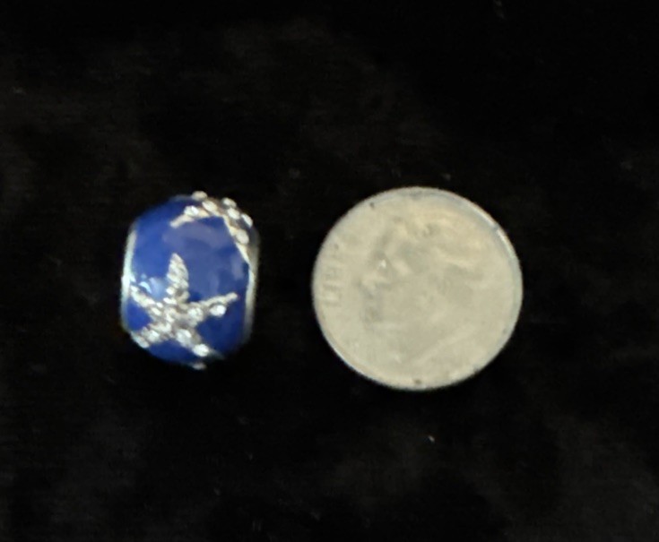 Brighton Blue AHOY STARFISH Bead NWOT List $23 J9767G